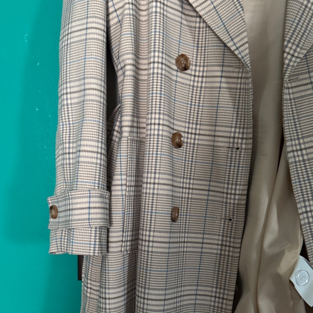 ☔️🌦️🧥🌸Bagatelle Houndstooth Plaid Coat - Picture 9 of 14